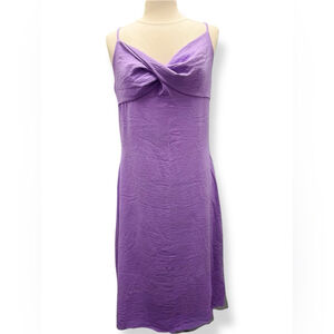 Y2K See You Monday Whimsical Feminine Fairycore Flowy Slip Dress Purple Women L‎